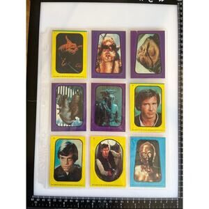 1983 Topps Star Wars Return of The Jedi Series 1 Set Of 24 Yoda Luke Leia Chewy